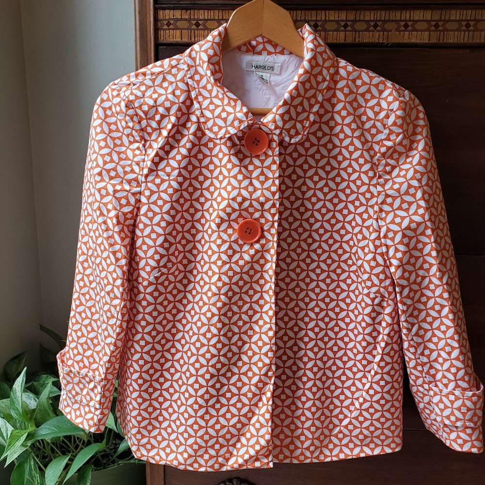 Harold's Orange & White Blazer